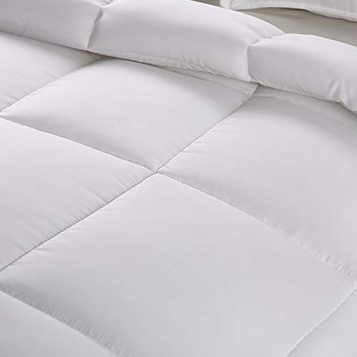 Queen Comforter Duvet Insert White - Quilted Comforter with Corner Tabs -  Hypoallergenic, Plush Siliconized Fiberfill, Box Stitched Down Alternative  Comforter by Utopia Bedding 