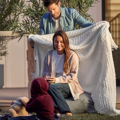 Bedsure Throw Blanket For Couch Cream