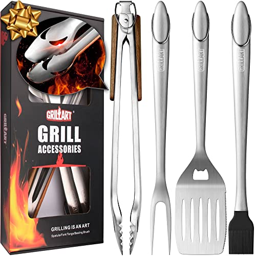 GRILLART Grill Tools Grill Utensils Set - 3PCS BBQ Tools, Stainless Ba –  GRILLART U.S. by Weetiee