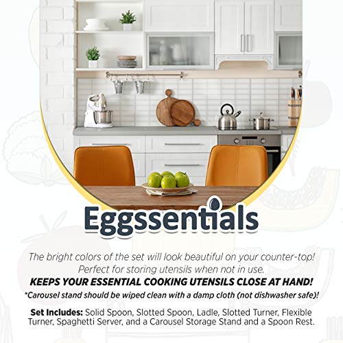 Eggssentials Silicone Kitchen Utensil Set - 8 Pieces Durable Food Grad -  Gallis Hill House